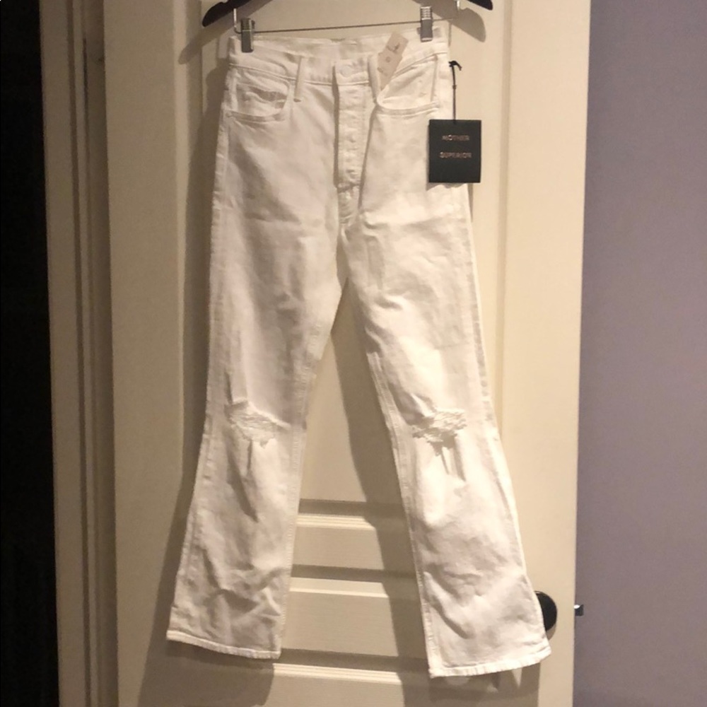 Brand new Mother Superior white jeans